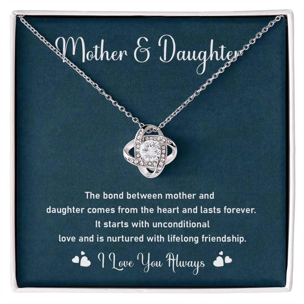 Mother and Daughter Necklace Gift – Bond of Love & Friendship