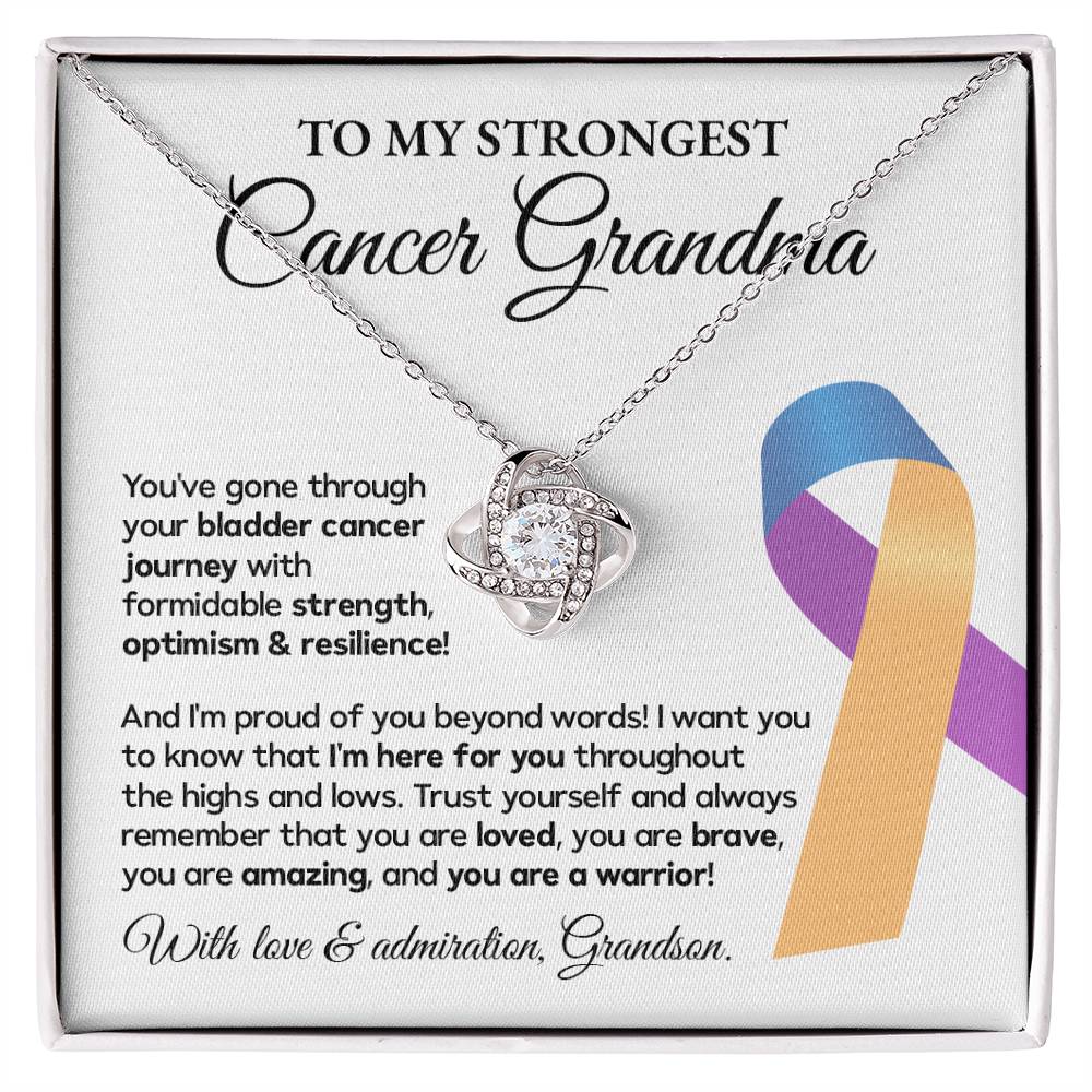 Bladder Cancer Grandma Gift from Grandson – Message Card