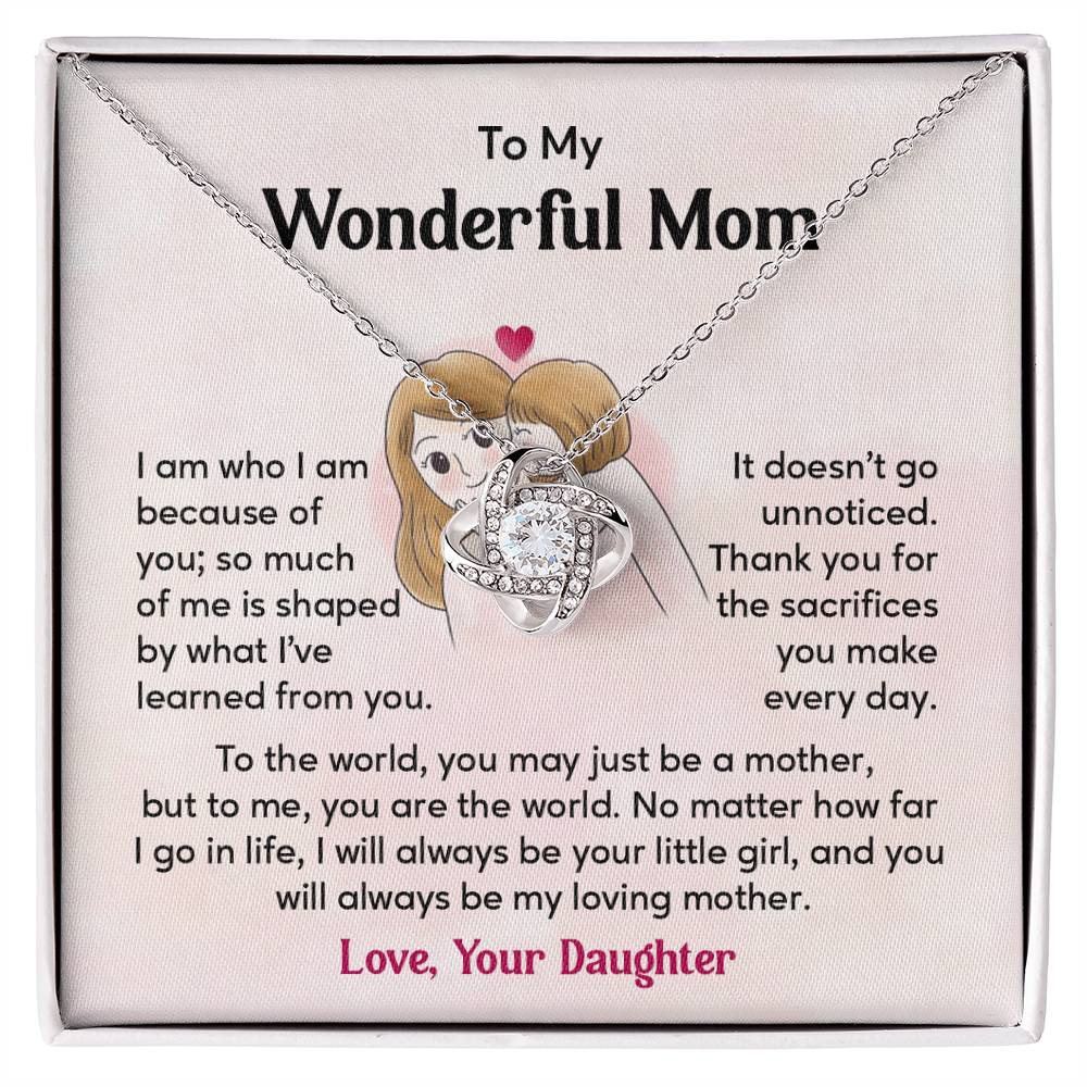 Mother Necklace Gift from Daughter with Gift Box