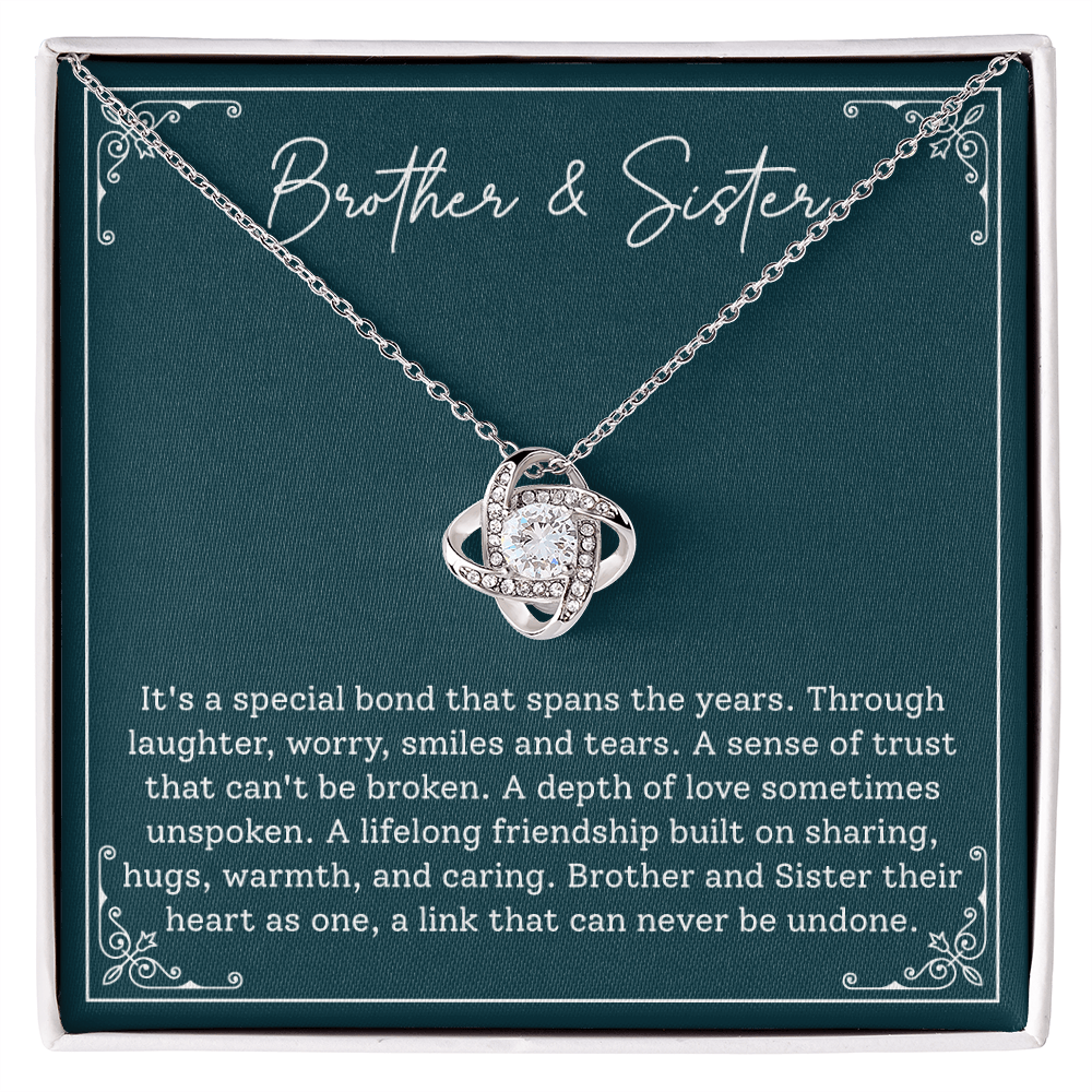 Brother & Sister - Heartfelt Gift, Emotional Keepsake Celebrating Lifelong Bond, Unbreakable Love And Friendship Token