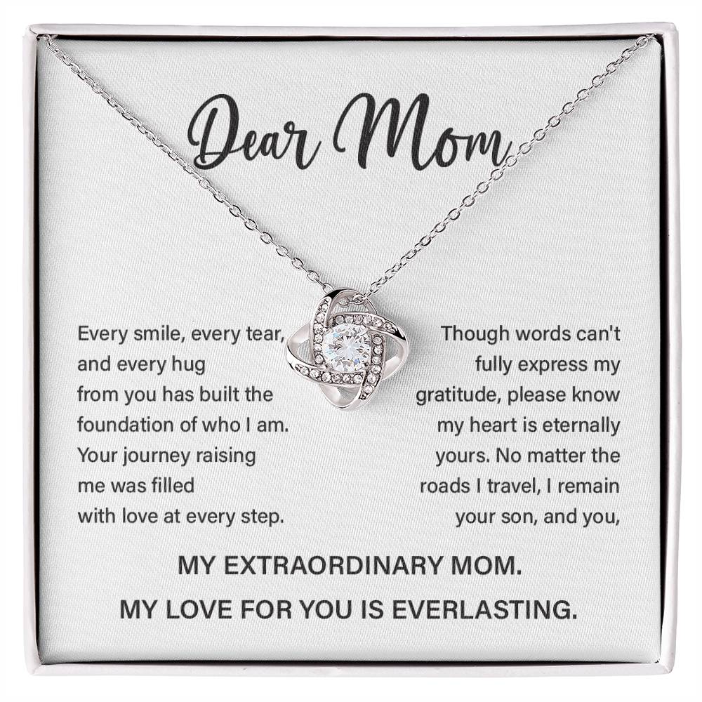 Necklace with Everlasting Love Message for Mom