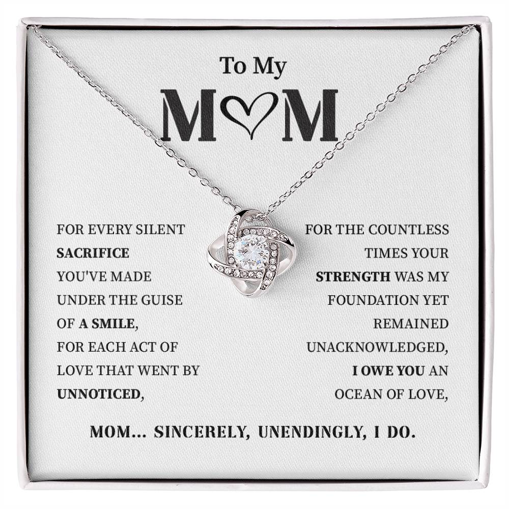 To My Mom Beautiful Necklace In Premium Gift Box