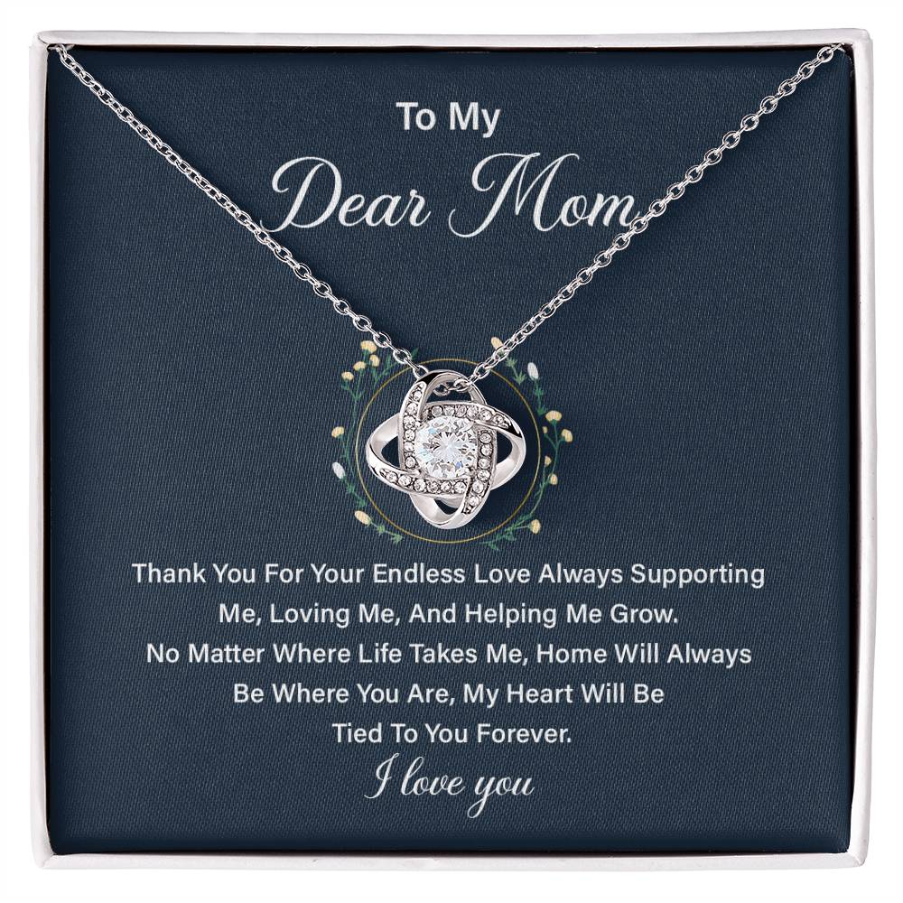 Necklace Gift for Mom from Daughter with Loving Message