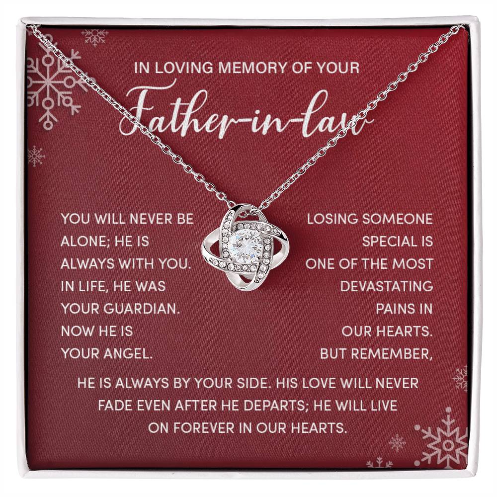 Christmas Memorial Necklace for Father-in-Law