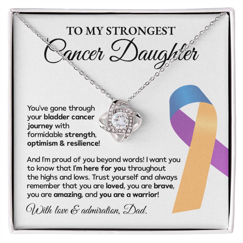 Bladder Cancer Daughter Gift from Dad – Message Card