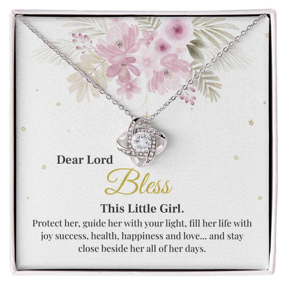 Blessing Necklace for Little Girl with Gift Box