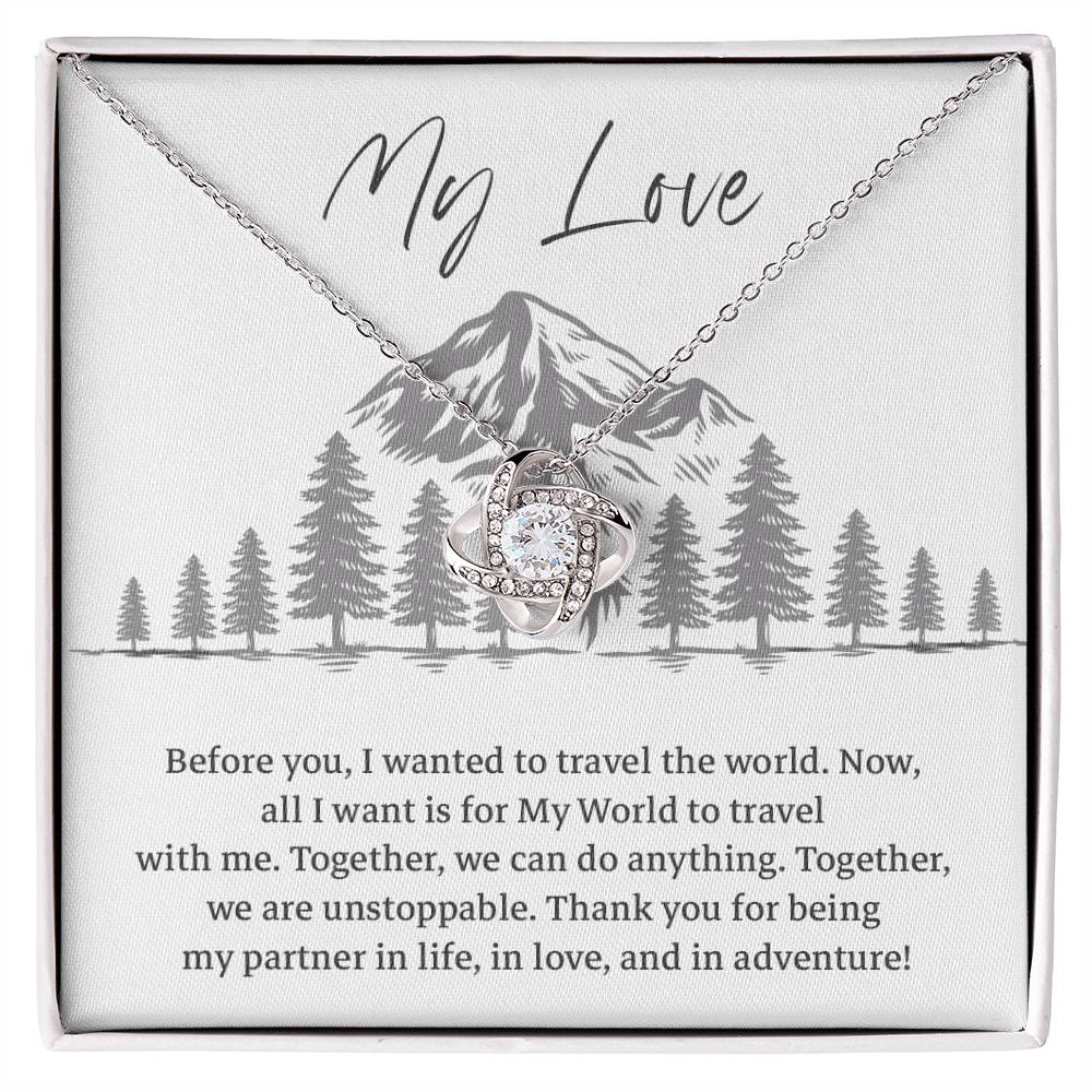 Adventure Partner Gift for My Love – Message Card Inside