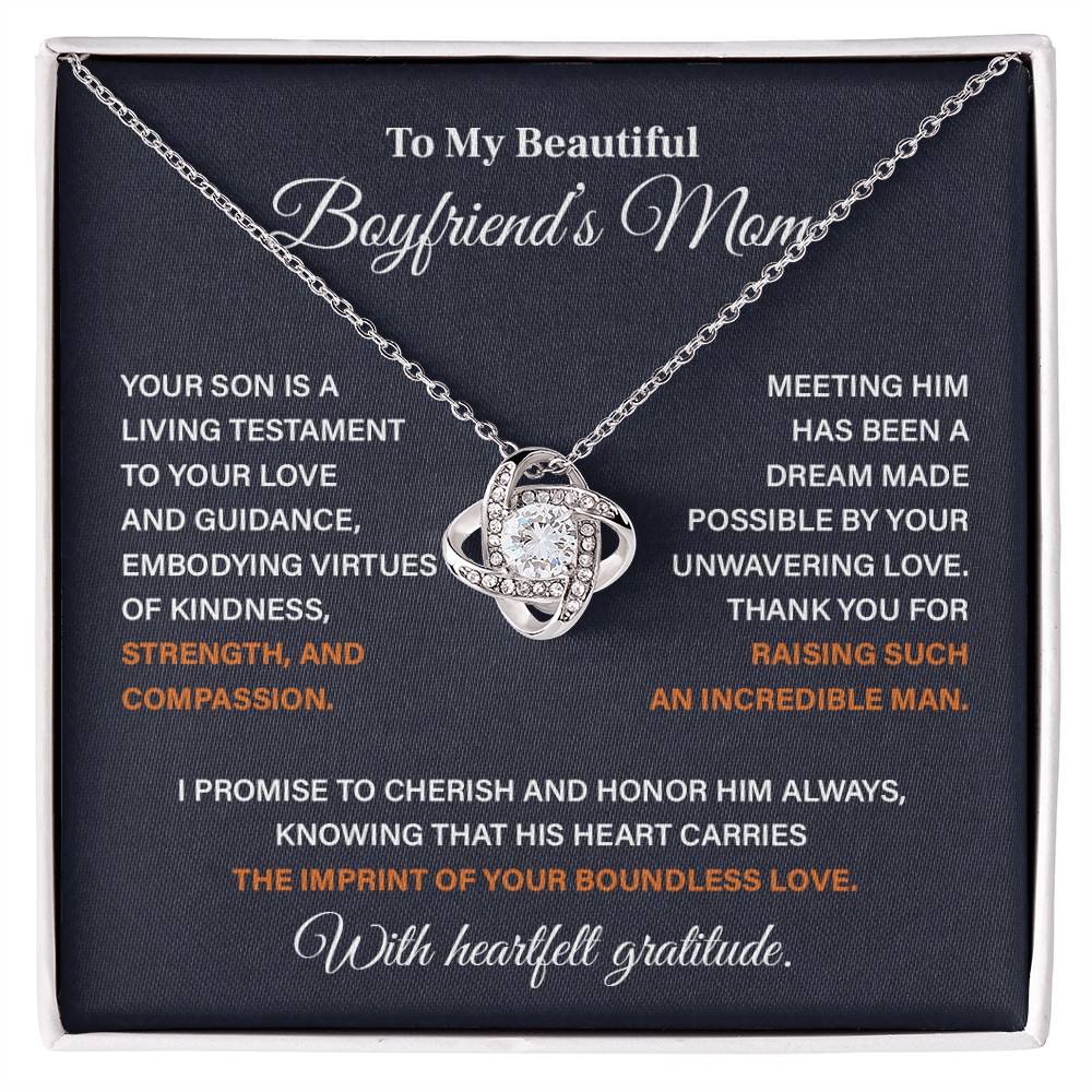 To My Boyfriend’s Amazing Mom Boyfriend’s Mom Necklace Gift Boyfriend’s Mom Tribute Necklace Mother-son Bond Necklace Unique Family Bond Necklace Special Occasion Gift For Boyfriend’s Mom Necklace For Incredible Mom Boyfriend’s Mom Appreciation Gift