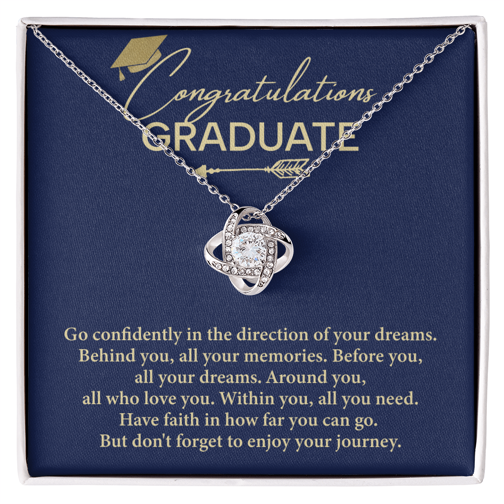 Graduation Necklace Gift For Women With Message Card