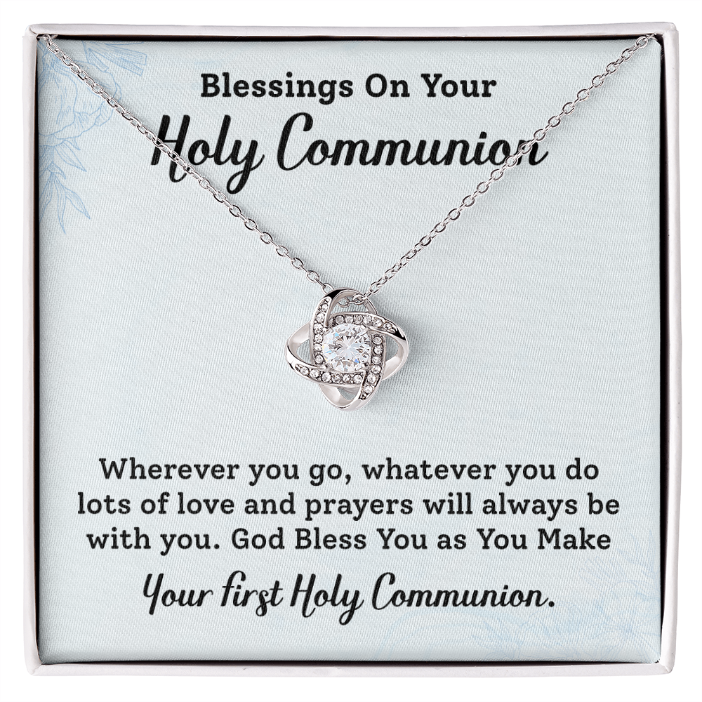Blessing On Your Holy Communion Necklace Gift.