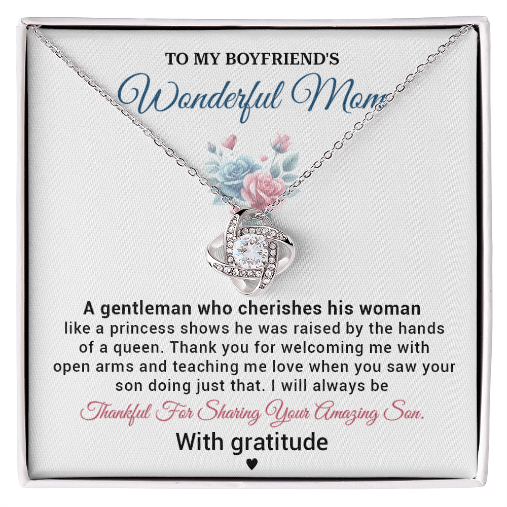 Boyfriend’s Mom Gift from Girlfriend – Appreciation Jewelry for Future Mother-in-Law