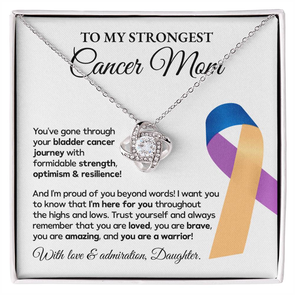 Bladder Cancer Mom Necklace Gift from Daughter