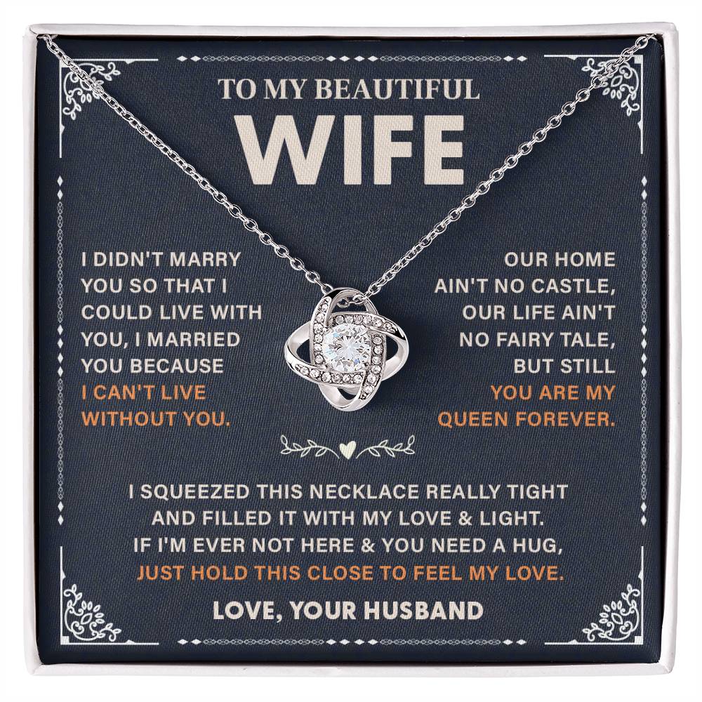 Wife Necklace Gift – Love Message from Husband