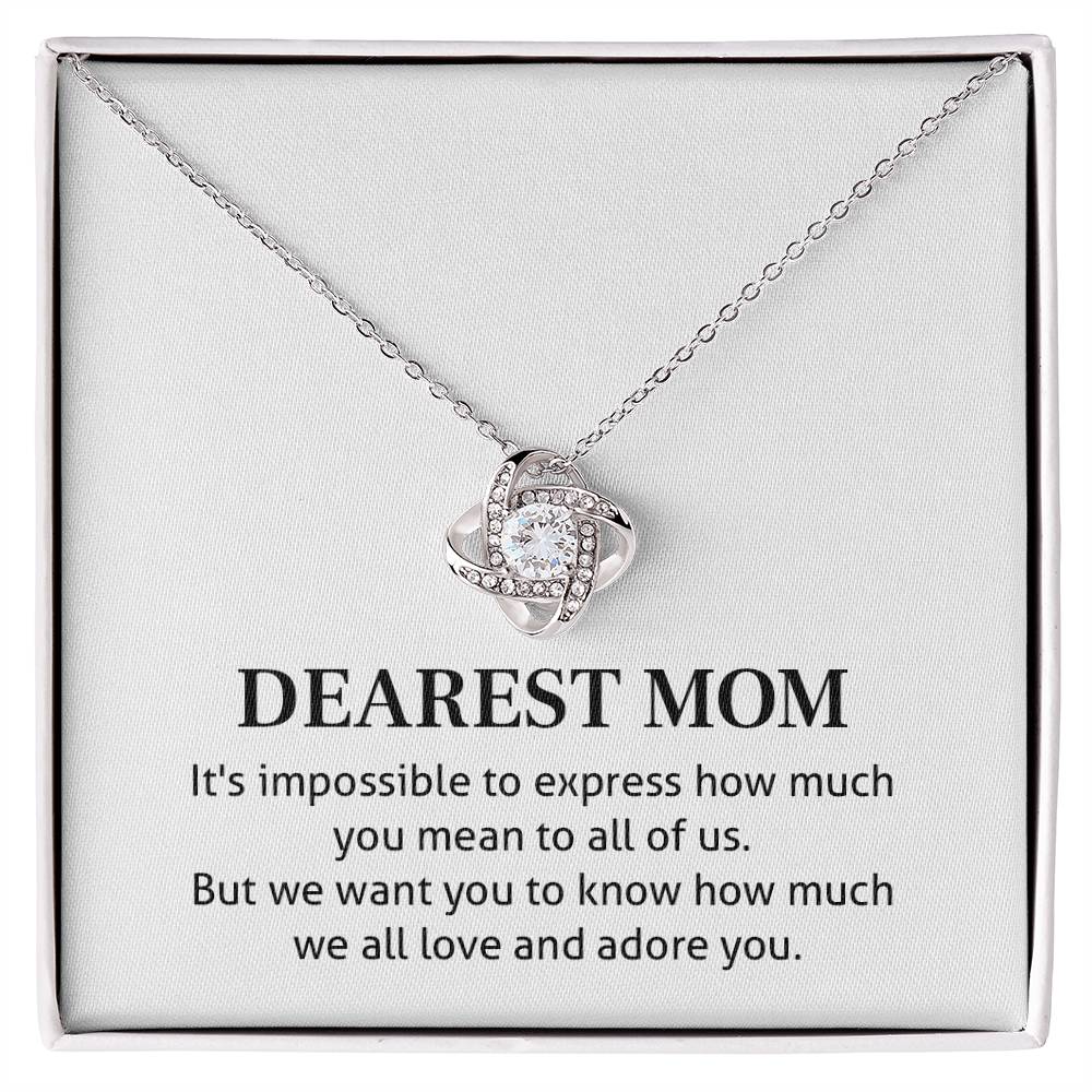 Dearest Mom – Meaningful Family Necklace Gift