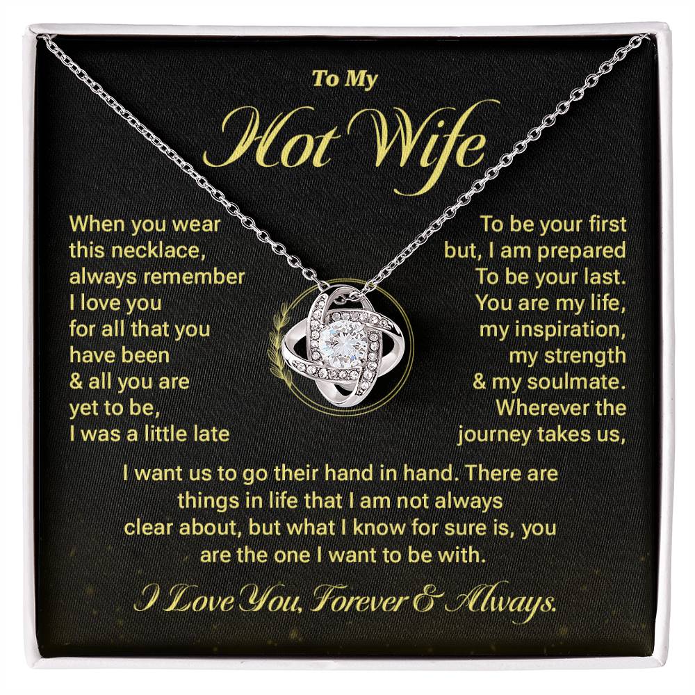 Hot Wife Necklace Gift with Romantic Message Card