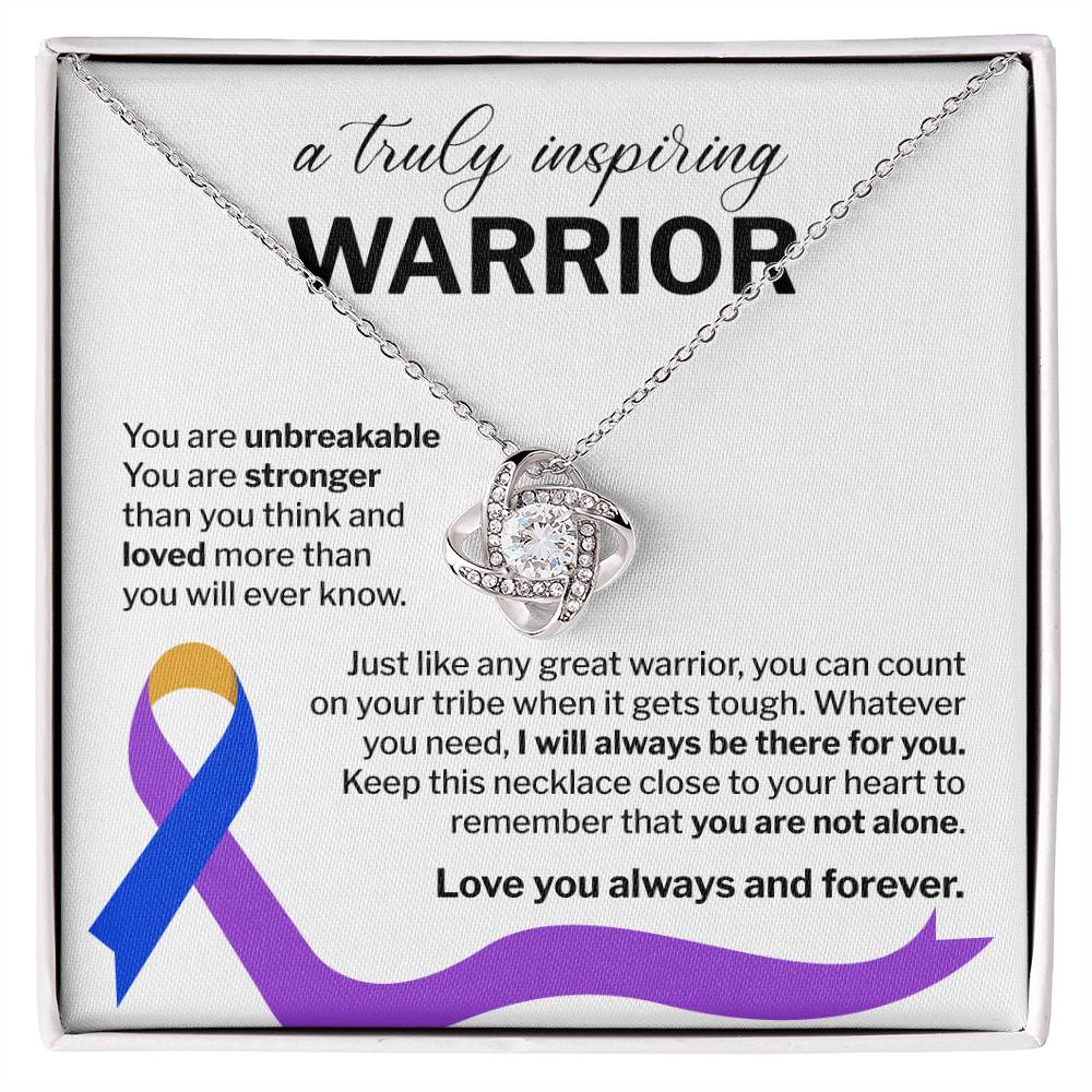 Inspiring Warrior Necklace Gift with Message Card