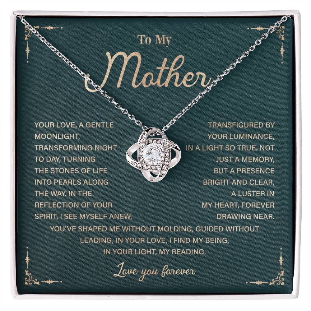To My Mother Necklace Gift with Heartfelt Message Card