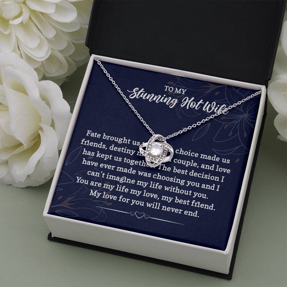 Necklace Gift for Wife from Husband with Love Card