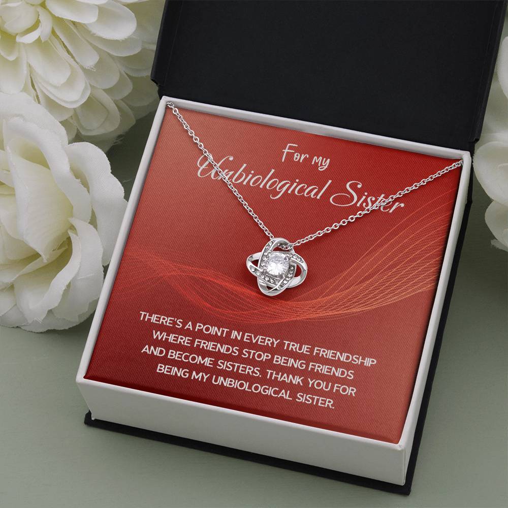 Best Friend Necklace Gift – For My Unbiological Sister