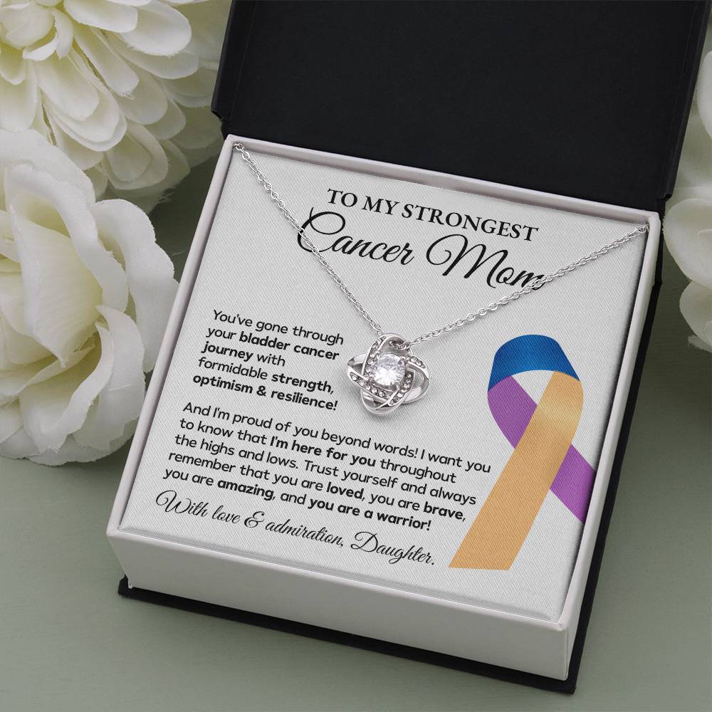 Bladder Cancer Mom Necklace Gift from Daughter