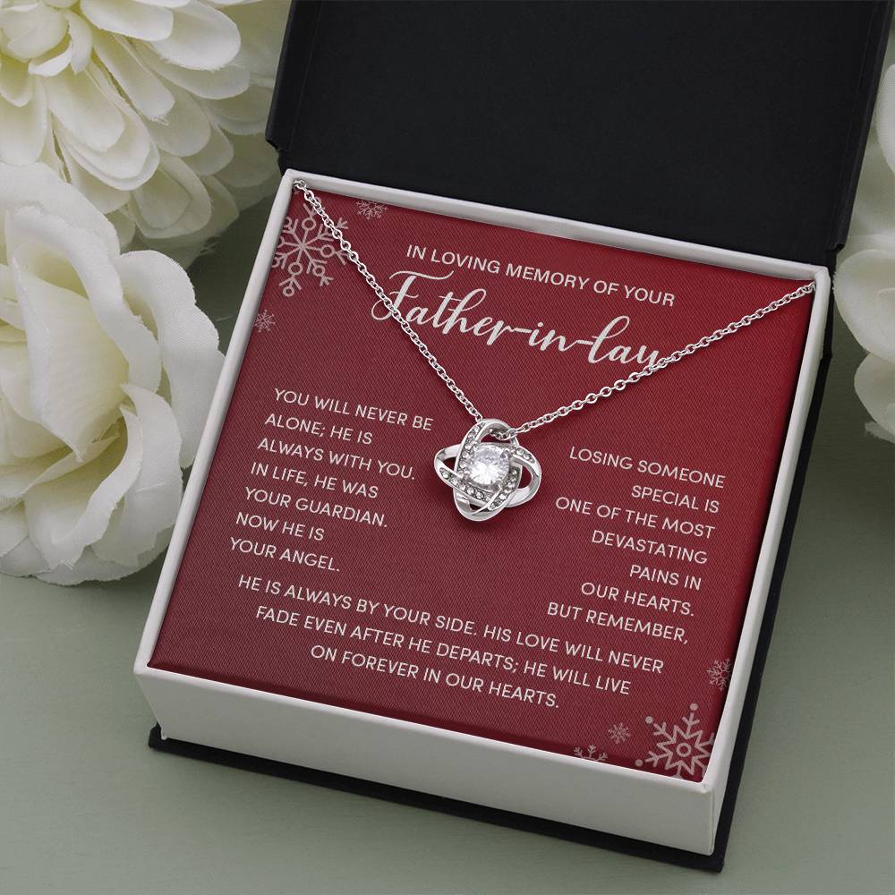 Christmas Memorial Necklace for Father-in-Law