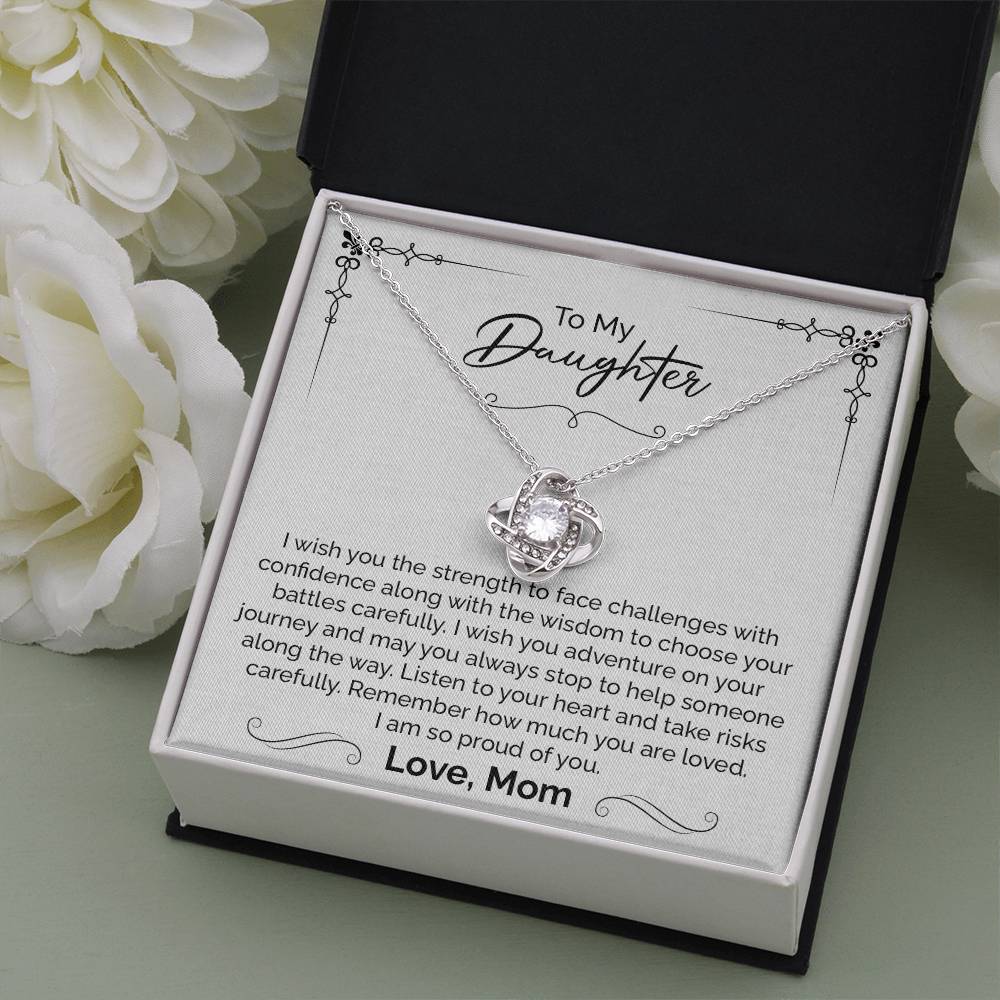 Daughter Gift from Mom – Strength & Wisdom Necklace
