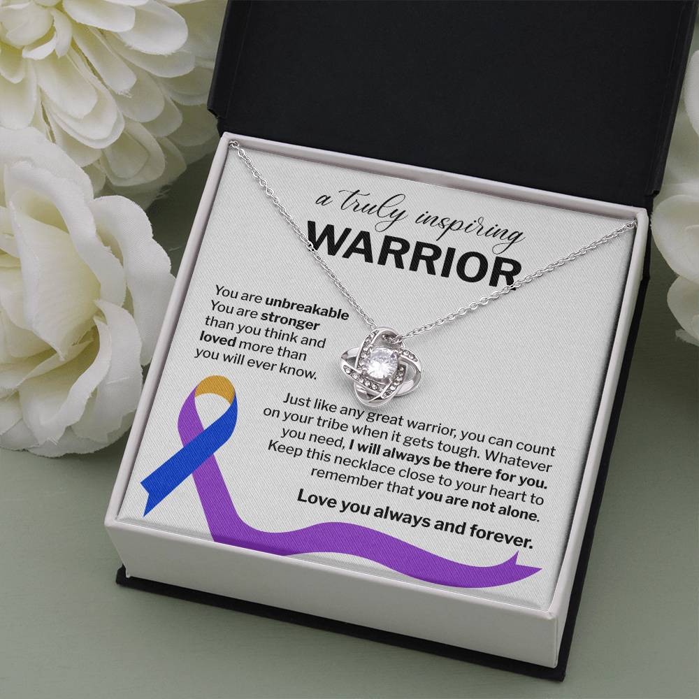 Inspiring Warrior Necklace Gift with Message Card
