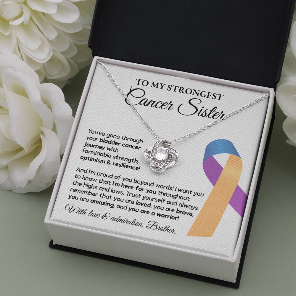 Bladder Cancer Sister Gift from Brother – Message Card