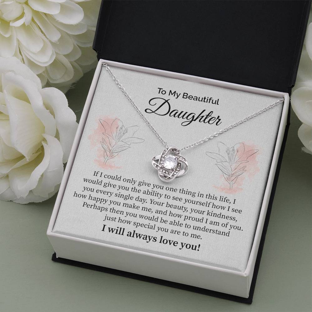 Daughter Gift from Parents with Message Card and Necklace