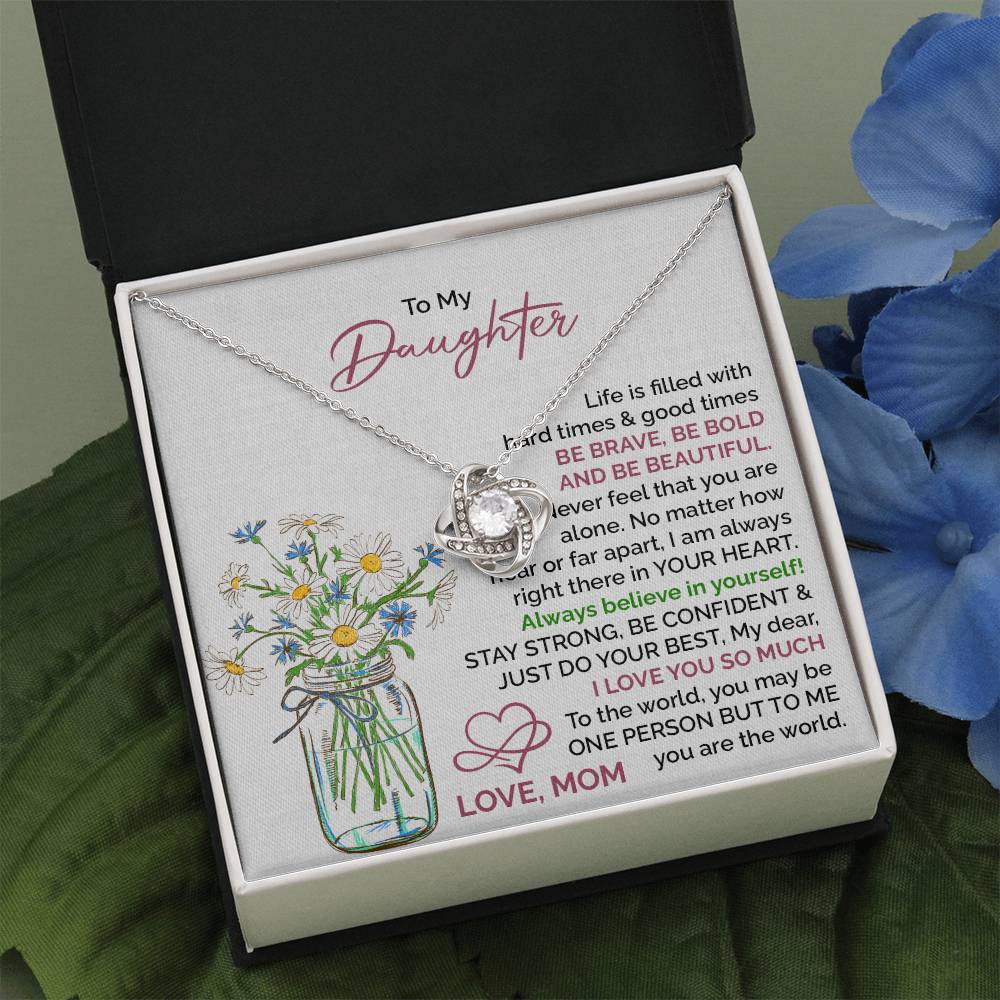 Daughter Gift from Mom – Stay Strong Inspirational Jewelry