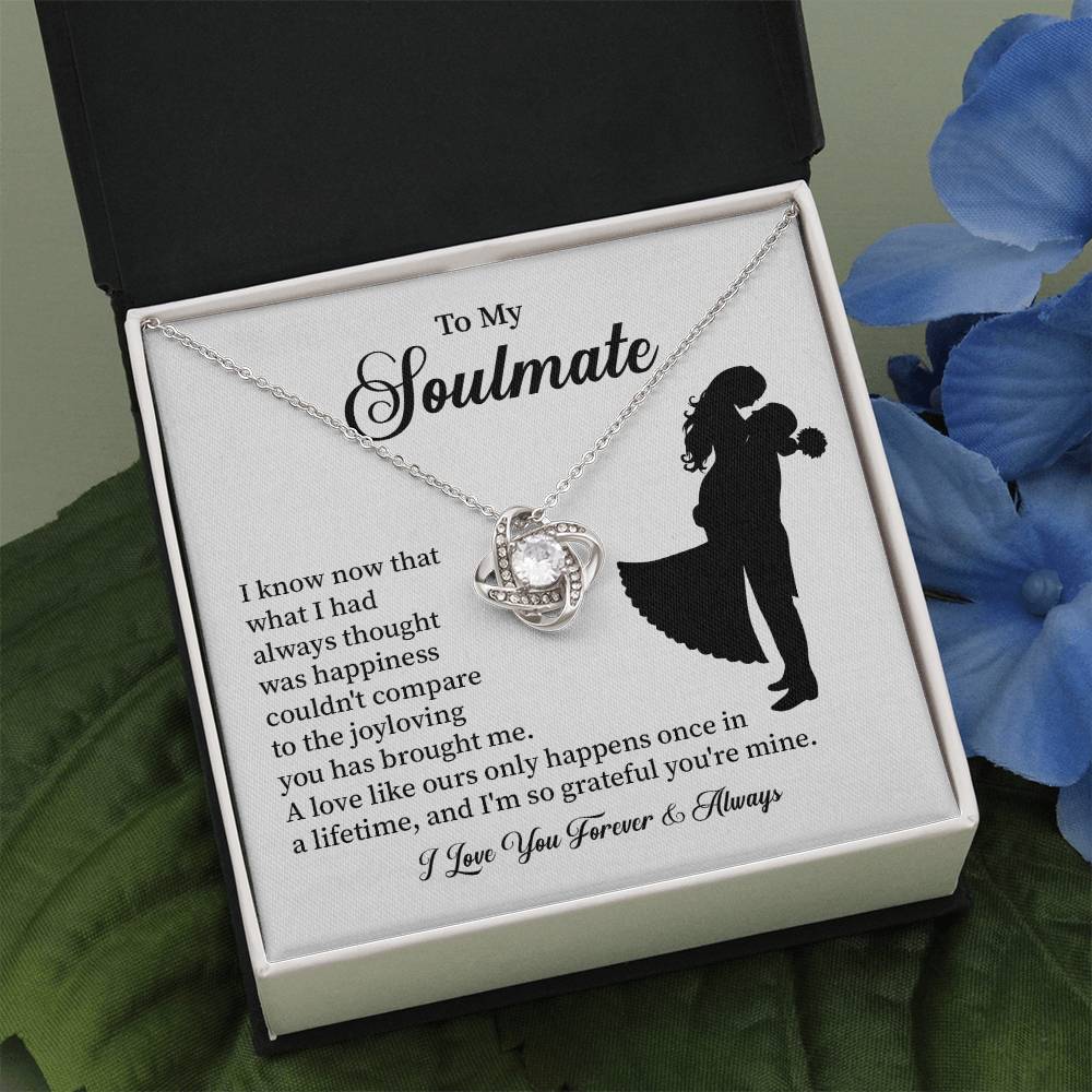 Soulmate Necklace – Gift for Wife or Girlfriend with Romantic Message