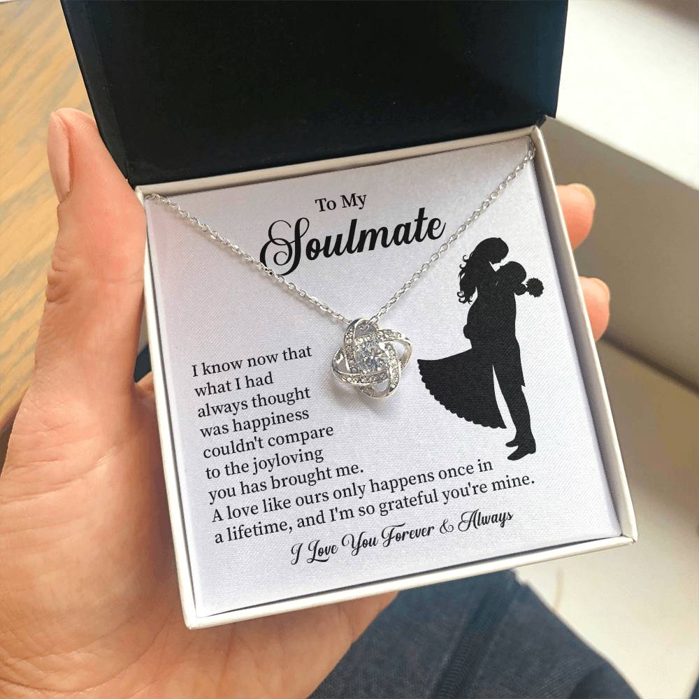 Soulmate Necklace – Gift for Wife or Girlfriend with Romantic Message