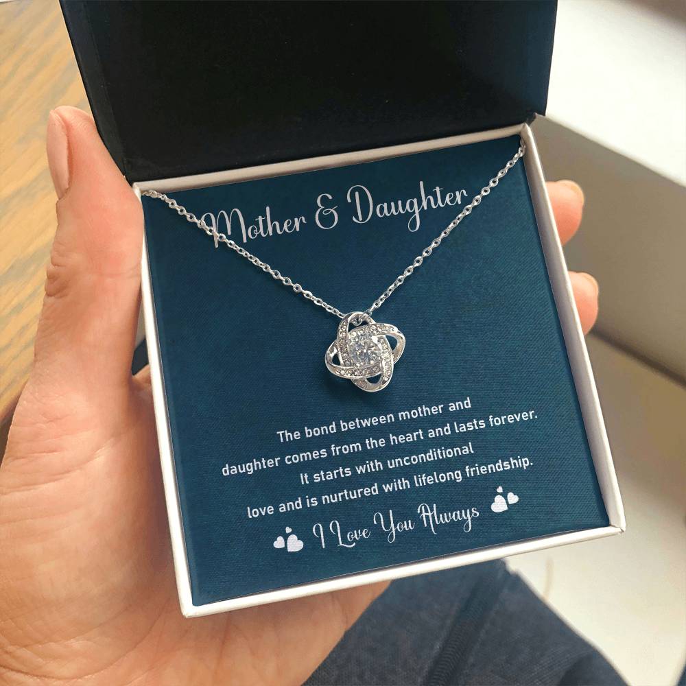 Mother and Daughter Necklace Gift – Bond of Love & Friendship