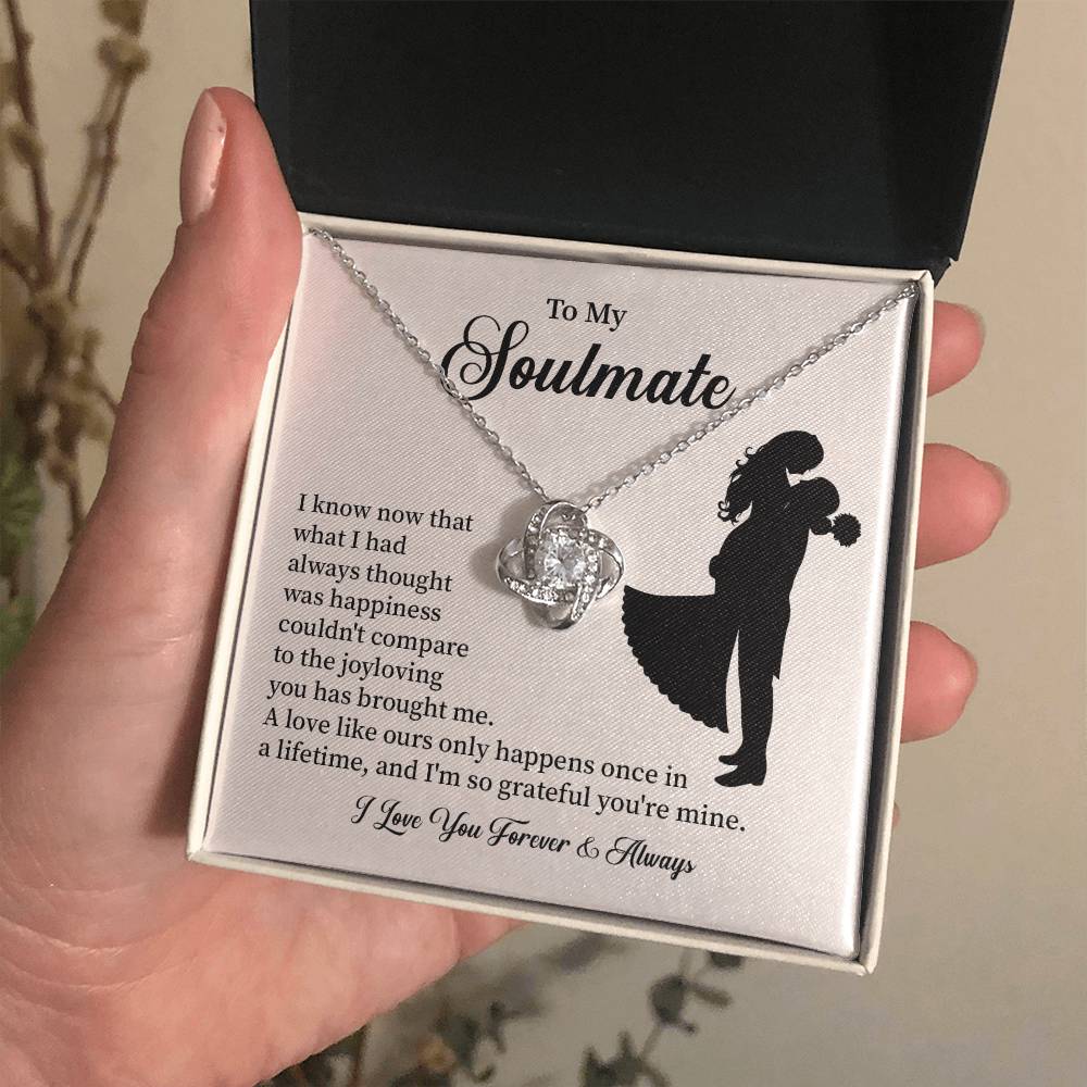 Soulmate Necklace – Gift for Wife or Girlfriend with Romantic Message
