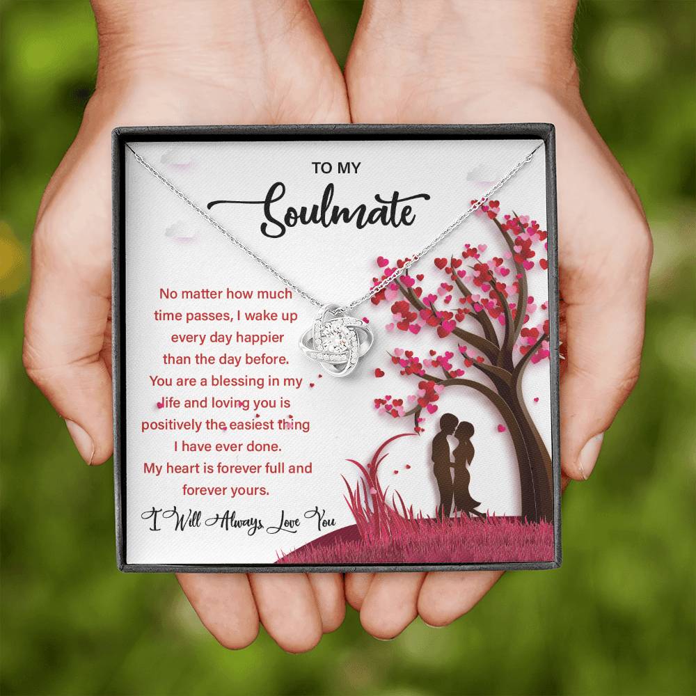 Soulmate Gift Necklace for Her – Message Card Box