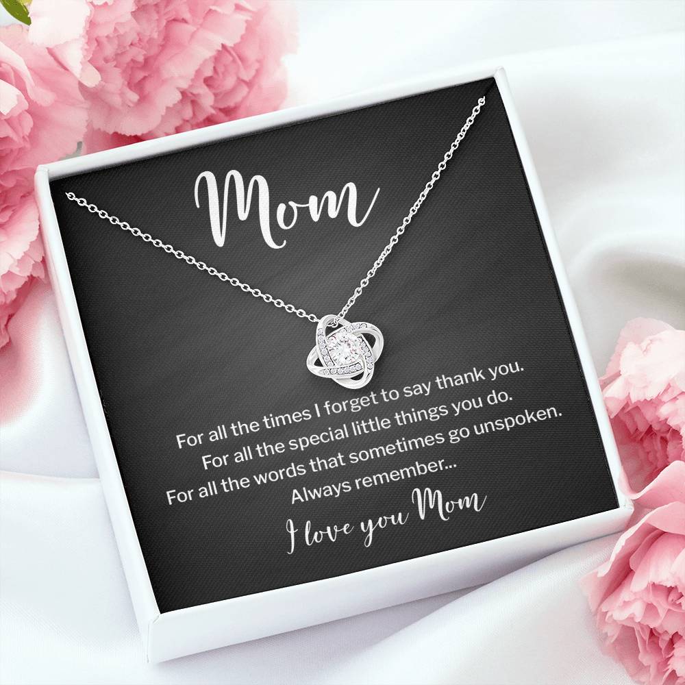 Necklace for Mom With Heartfelt Message & Elegant Box