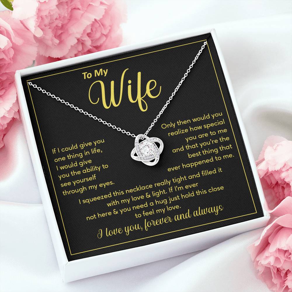 Wife Necklace Gift – See Yourself Through My Eyes