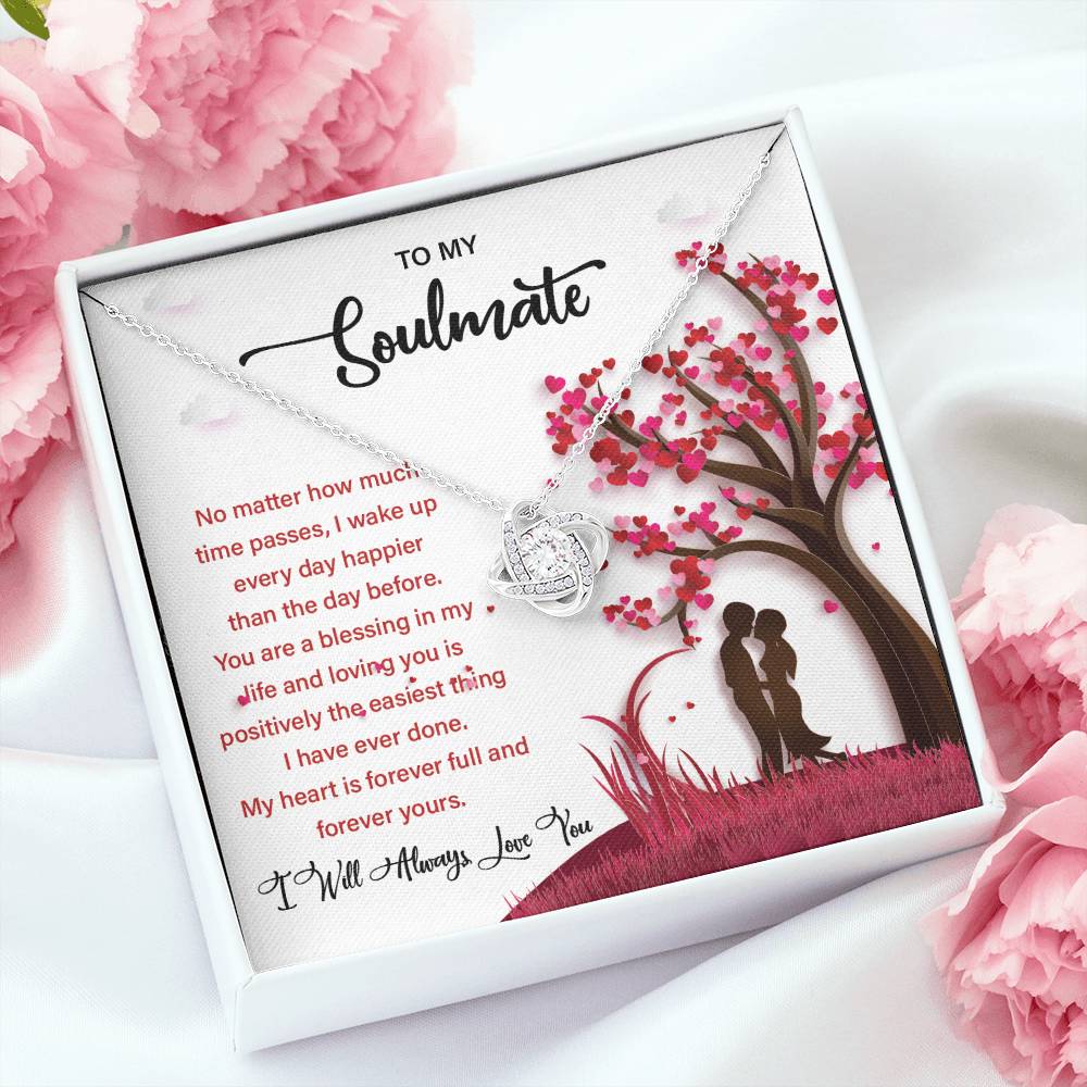 Soulmate Gift Necklace for Her – Message Card Box