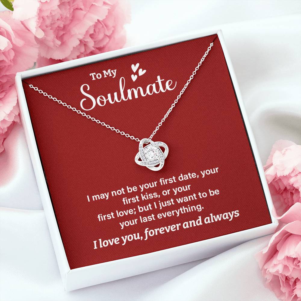 Soulmate Necklace Gift for Her – Romantic Message Box