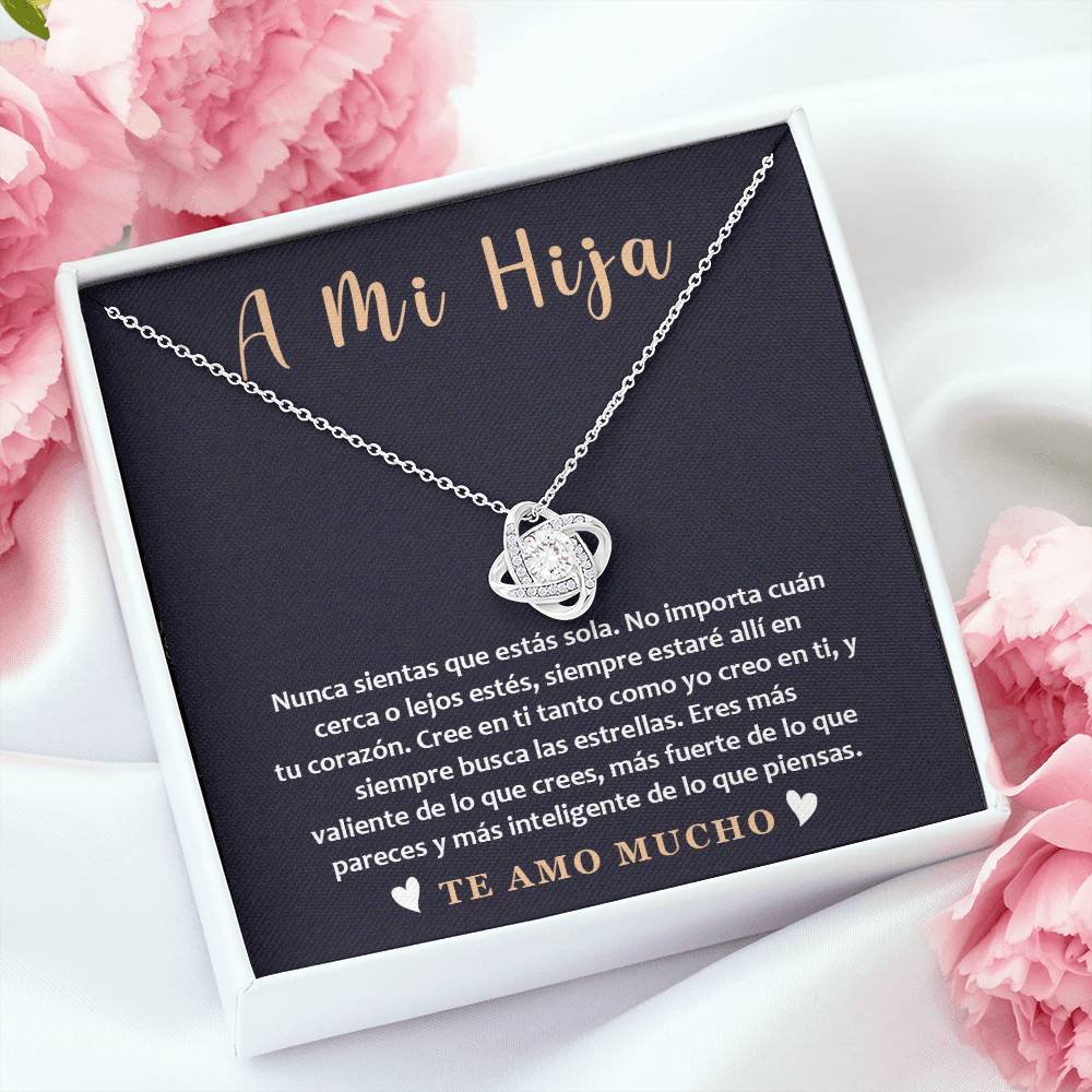 Collar A Mi Hija – Regalo con Mensaje de Amor y Motivación