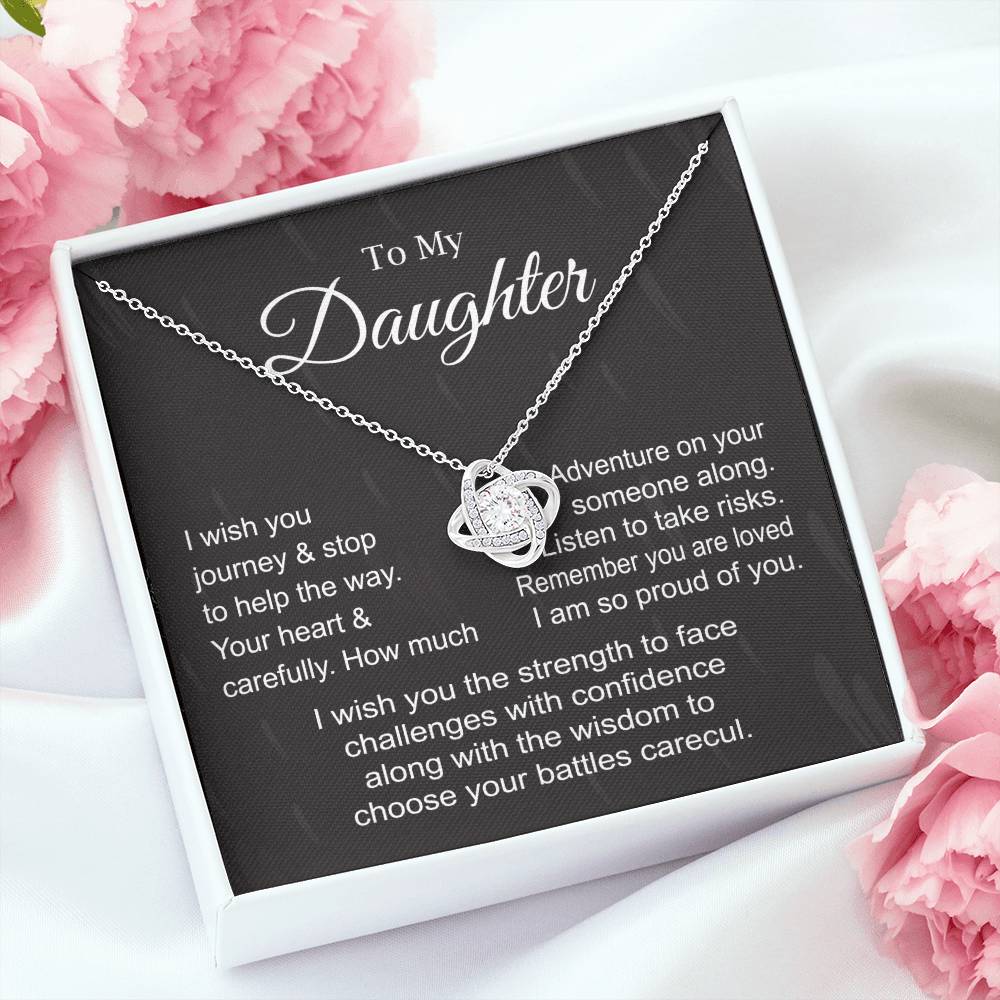 Meaningful Necklace Gift for Daughter with Message Card