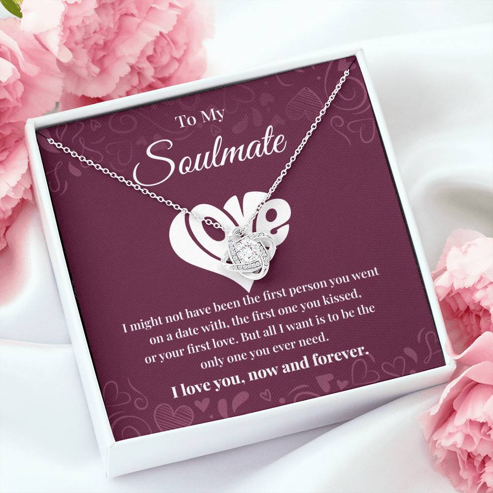 Soulmate Necklace Gift for Her with Message Card