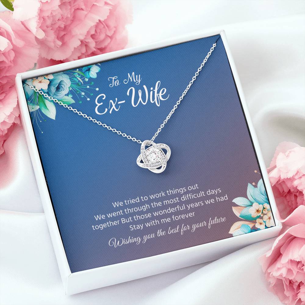 Ex-Wife Necklace Gift – Wishing You the Best Message Card