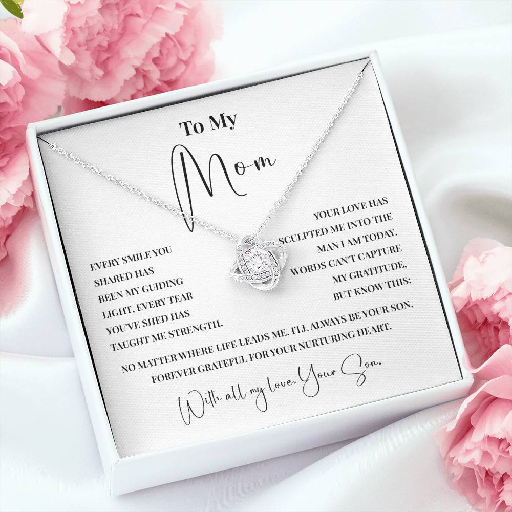 Meaningful Necklace for Mom from Son with Message Card