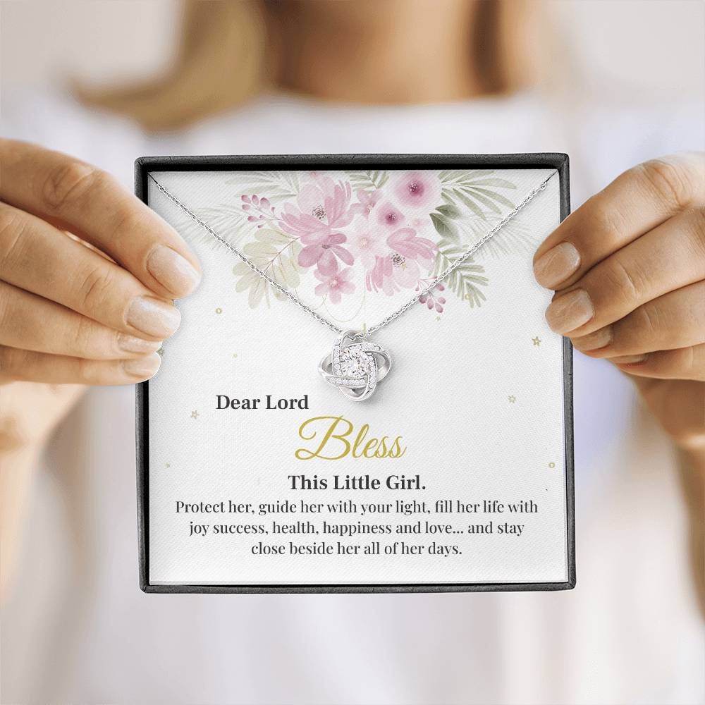 Blessing Necklace for Little Girl with Gift Box