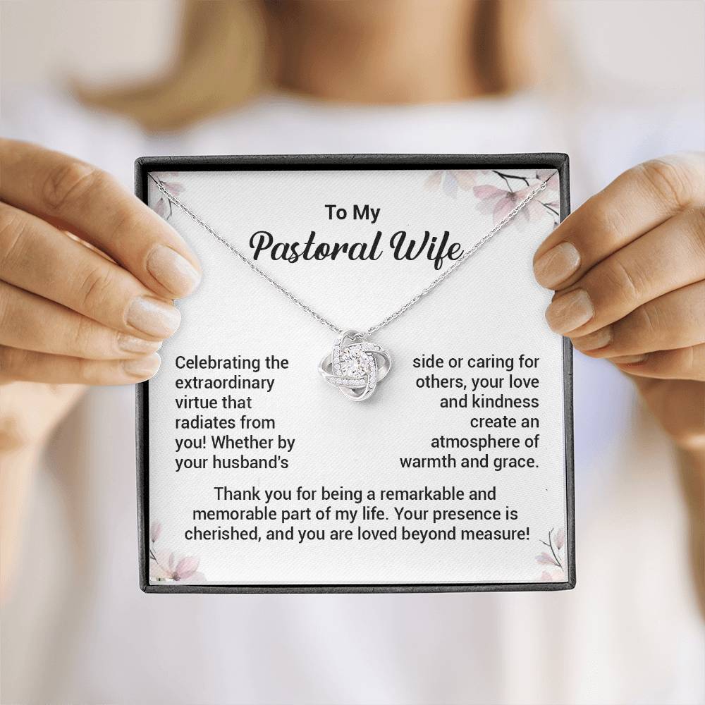 Christian Gift for Pastor’s Wife – Love Knot Necklace