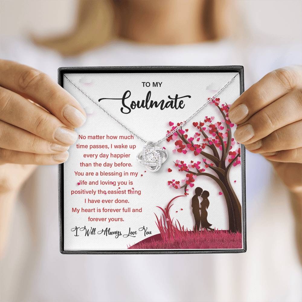Soulmate Gift Necklace for Her – Message Card Box