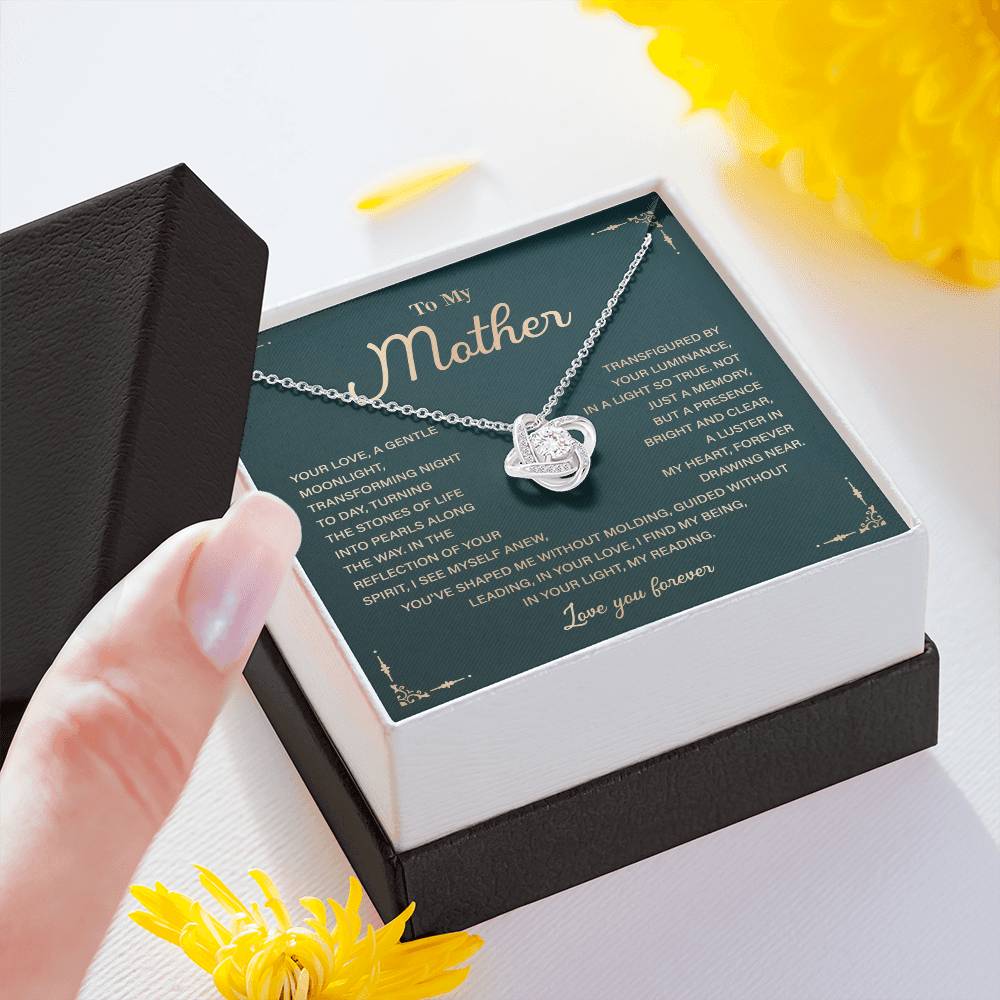 To My Mother Necklace Gift with Heartfelt Message Card