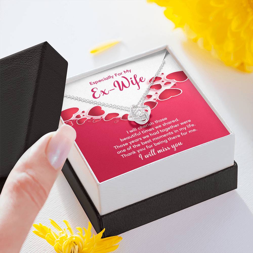 Ex-Wife Necklace Gift – Heartfelt Message Card Box