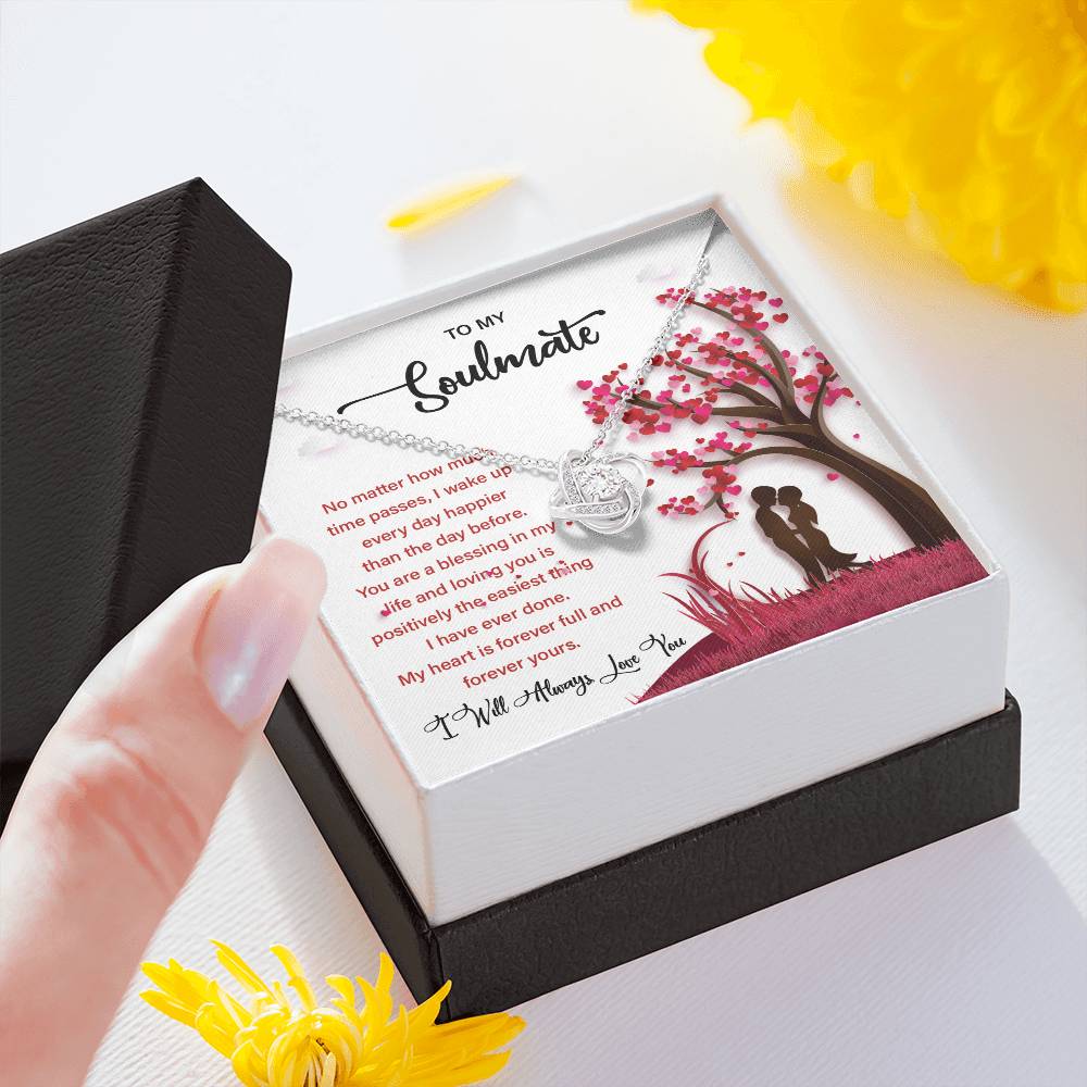 Soulmate Gift Necklace for Her – Message Card Box
